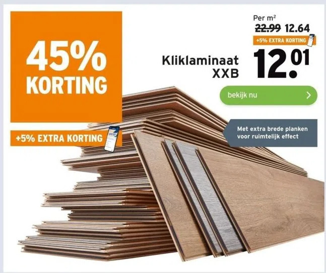 Kliklaminaat xxb aanbieding bij GAMMA