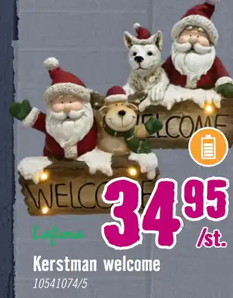 Hornbach Kerstman welcome 10541074/5 aanbieding