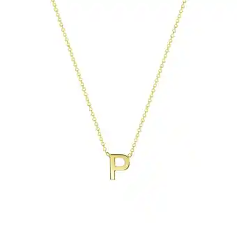 Lucardi 9 karaat ketting met letter hanger aanbieding