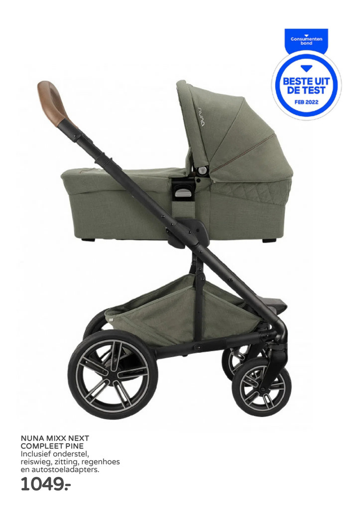 Nuna mixx next compleet pine aanbieding bij Prenatal