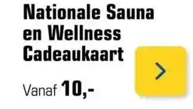 Primera Nationale sauna en wellness cadeaukaart aanbieding