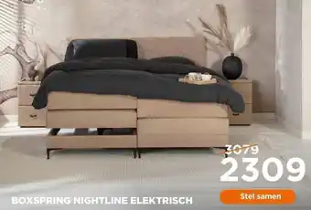 TotaalBED Boxspring nightline elektrisch aanbieding