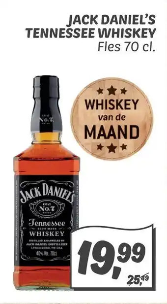 Dekamarkt Jack daniel's tennessee whiskey aanbieding