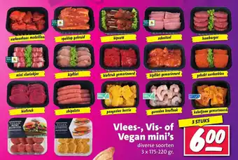 Nettorama Vlees-, vis- of vegan mini's aanbieding