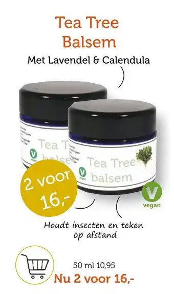 De Rode Pilaren Tea Tree Balsem aanbieding