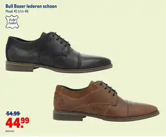 Makro Bull boxer lederen schoen aanbieding