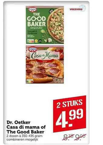 Coop Dr. oetker casa di mama of the good baker aanbieding