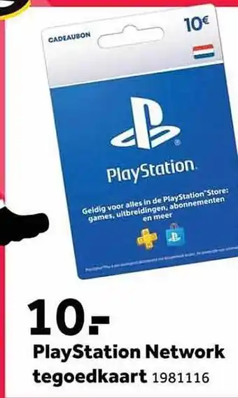 Intertoys Playstation network aanbieding