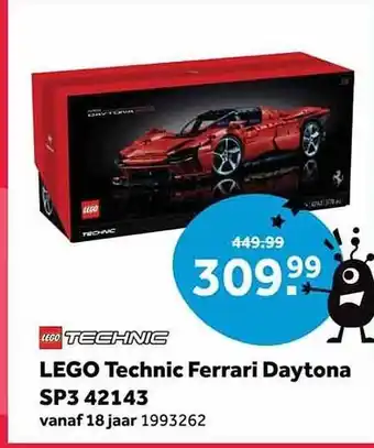 Intertoys Lego technic ferrari daytona sp3 aanbieding