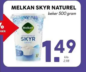 MCD Supermarkt Melkan skyr naturel aanbieding