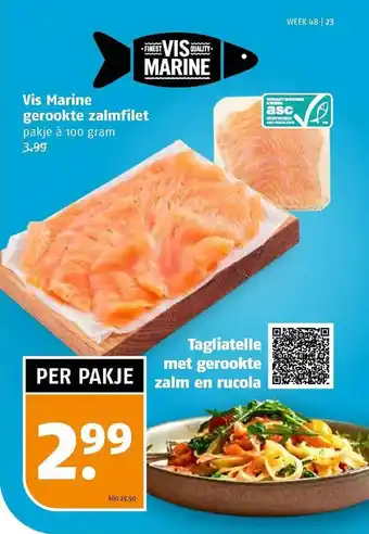 Poiesz Vis marine gerookte zalmfilet aanbieding