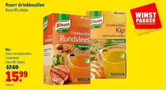 Makro Knorr drinkbouillon aanbieding