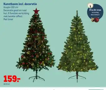 Makro Kunstboom incl. decoratie aanbieding