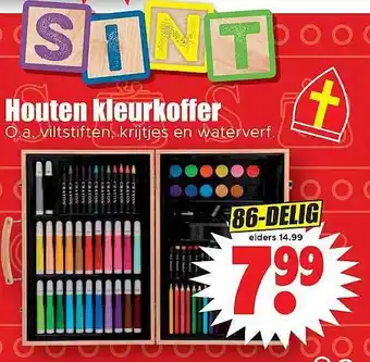 Dirk Houten kleurkoffer aanbieding