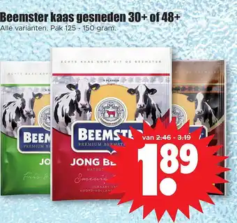 Dirk Beemster kaas gesneden 30+ of 48+ aanbieding