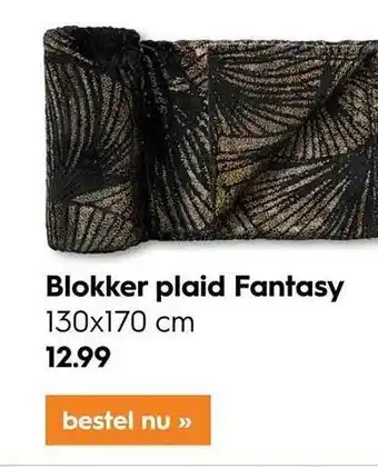 Blokker Blokker plaid fantasy aanbieding