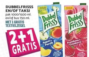 MCD Supermarkt Dubbelfrisss en-of taksi 2+1 gratis aanbieding