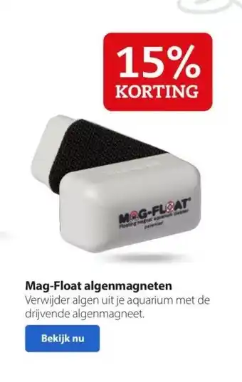 Pets Place Mag-float algenmagneten verwijder algen uit je aquarium met de drijvende algenmagneet. aanbieding