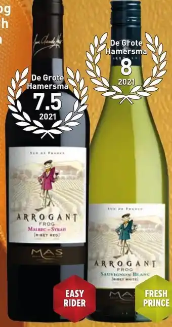 Gall & Gall Arrogant Frog Malbec-Syrah of Sauvignon Blanc 2021 aanbieding