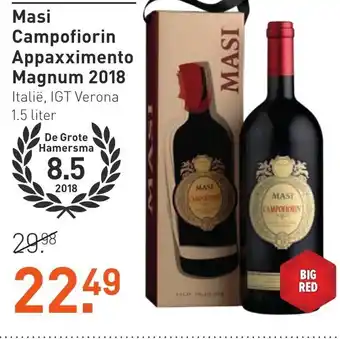 Gall & Gall Masi Campofiorin Appaxximento Magnum 2018 1.5 liter aanbieding