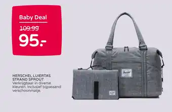 Prenatal Herschel Luiertas Strand Sprout aanbieding