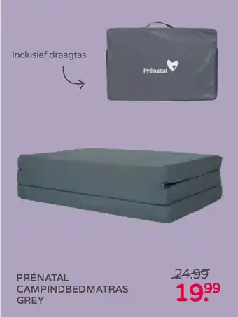 Prenatal Campindbedmatras Grey aanbieding