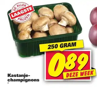 Nettorama Kastanjechampignons 250 gram aanbieding