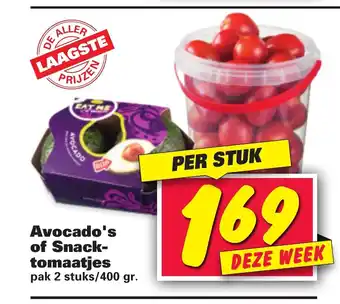 Nettorama Avocado's of Snack Tomaatjes aanbieding