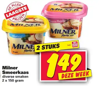 Nettorama Milner Smeerkaas aanbieding