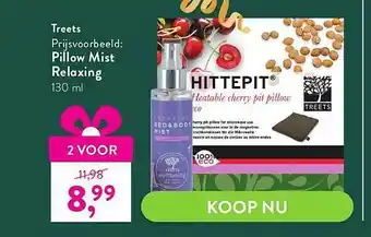 Holland & Barrett Treets pillow mist relaxing aanbieding