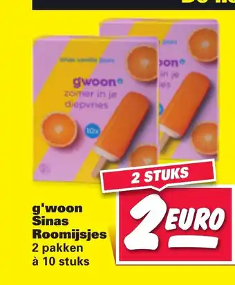 Nettorama G'woon Sinas Roomijsjes aanbieding