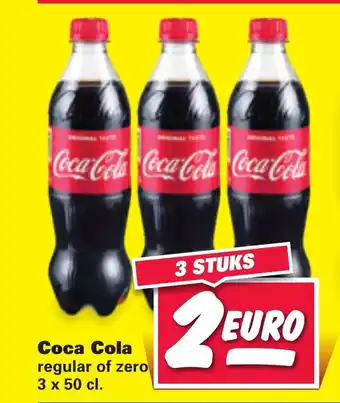 Nettorama Coca Cola Regular of Zero 3x50  cl aanbieding