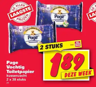 Nettorama Page Vochtig Toiletpapier 2x28 stuks aanbieding