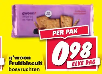 Nettorama G'woon Fruitbiscuit aanbieding