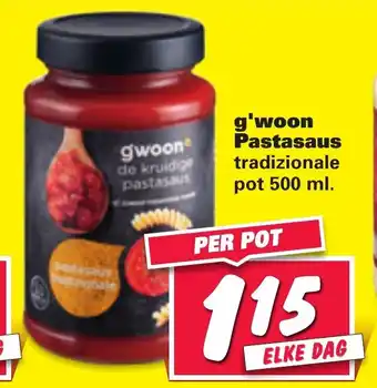 Nettorama G'woon Pastasaus 500ml aanbieding