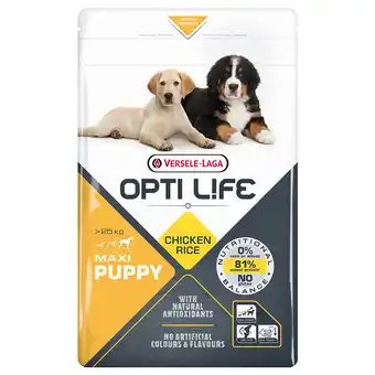 Zooplus 2x12,5kg puppy maxi opti life hondenvoer aanbieding