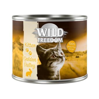 Zooplus 12x200g kitten valley konijn & kip wild freedom kattenvoer aanbieding