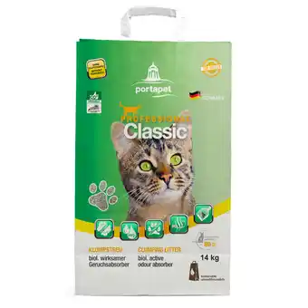 Zooplus 14kg geurabsorberend professional classic kattenvulling aanbieding