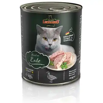 Zooplus Leonardo all meat blikjes kattenvoer 6 x 800 g - rijk aan eend aanbieding