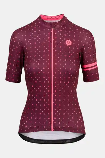 Bever Agu essential velo love jersey shirt dames bordeaux / kastanjebruin aanbieding