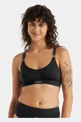 Bever Icebreaker queens clasp bra bh zwart aanbieding