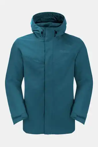 Bever Jack wolfskin altenberg 3-in-1 jas middenblauw/blauw aanbieding