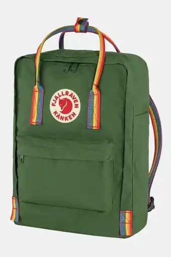 Bever Fjällräven kånken rainbow rugzak donkergroen aanbieding