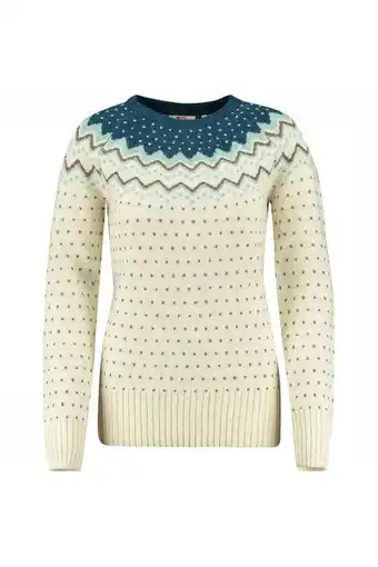 Bever Fjällräven övik knit trui dames blauw aanbieding