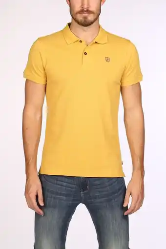 Bever Fjällräven övik polo shirt geel aanbieding