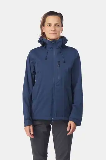 Bever Blue loop originals virga shell regenjas dames blauw aanbieding