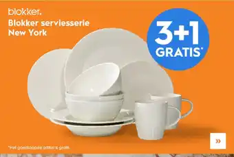 Blokker Blokker new york servies aanbieding