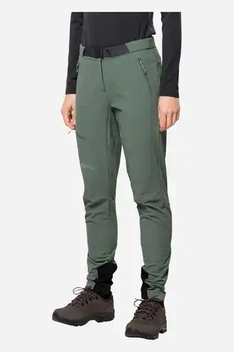 Bever Jack wolfskin ziegspitz dames broek groen aanbieding