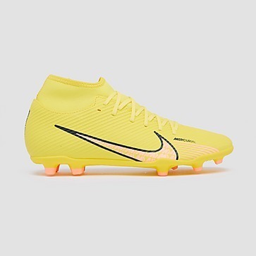 Nike mercurial superfly 9 club fg/mg voetbalschoenen geel/rood aanbieding  bij Aktiesport