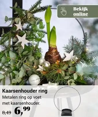 Tuincentrum Osdorp Kaarsenhouder ring aanbieding